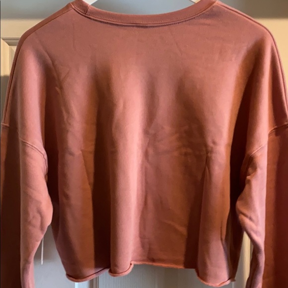 Pure Barre Crop Sweatshirt Pullover - Mauve Color - Picture 2 of 2